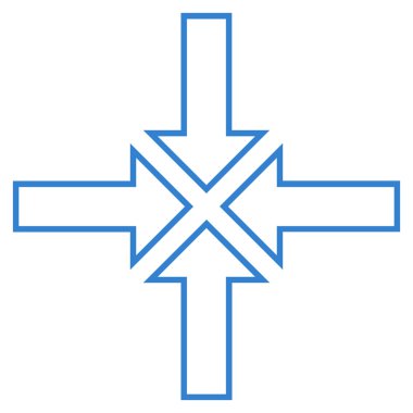 Toplantı noktası dağılımı vektör simgesi