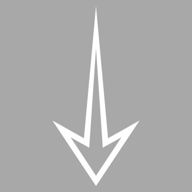 Kontur vektör simgesi aşağı ok