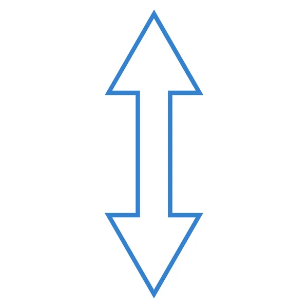 Flip ícone de vetor de contorno vertical — Vetor de Stock