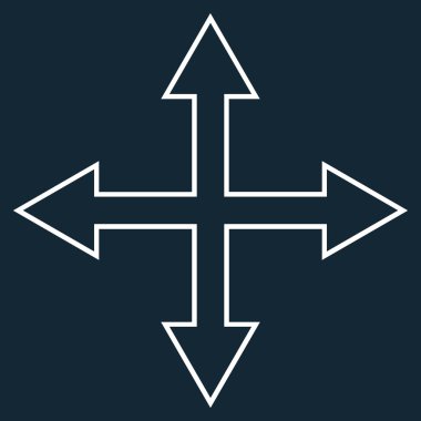 Oklar anahat vektör simge en üst düzeye çıkarmak