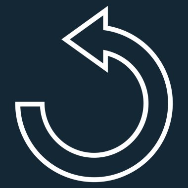 CCW kontur vektör simge döndürmek