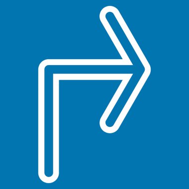 Doğru anahat vektör simge açmak