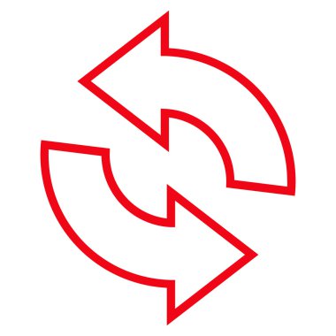 Anahat vektör simge döndürmek