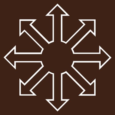 Oklar anahat vektör simgeyi büyütmek