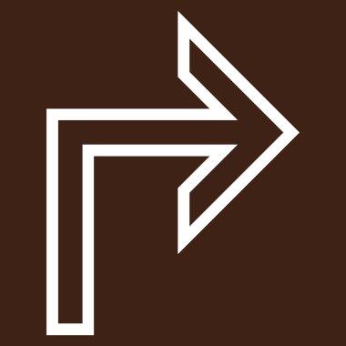 Doğru anahat vektör simge açmak