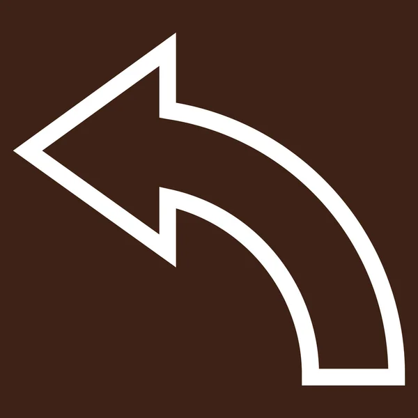 Rotate Ccw Outline Vector Icon — Stock Vector
