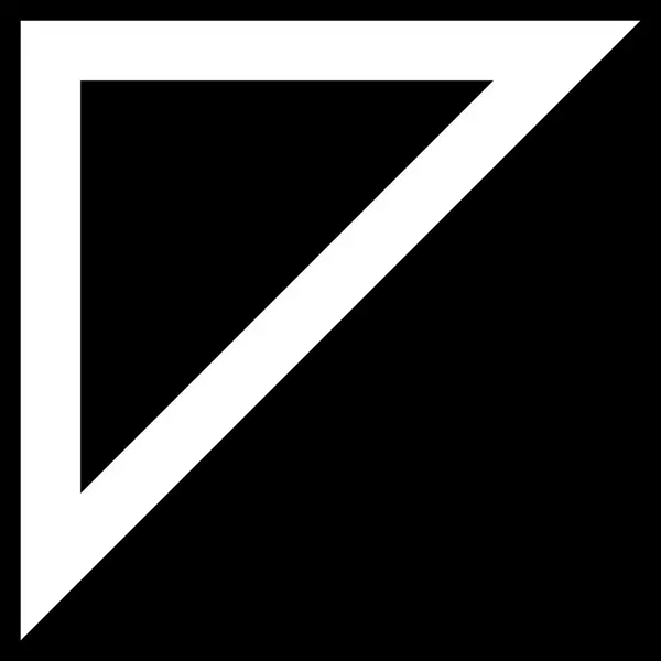 Icona vettoriale del profilo sinistro della freccia — Vettoriale Stock