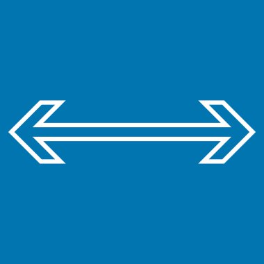 Exchange ok yatay anahat vektör simgesi