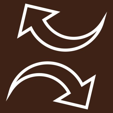 Oklar ince çizgi vektör simgesi yerine