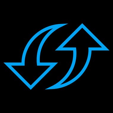 Oklar anahat vektör simgesi yerine