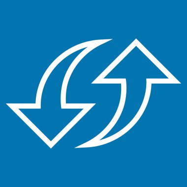 Oklar kontur vektör simgesi yerine