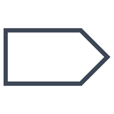 İşaretçi şu ince çizgi vektör simgesi