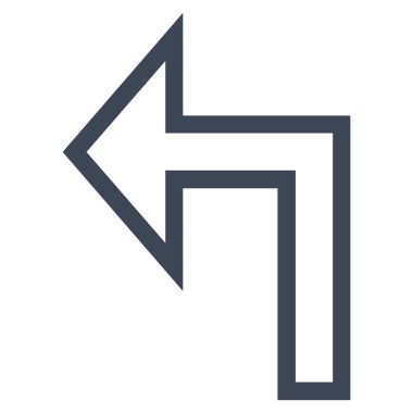 Sol kontur vektör simge açmak