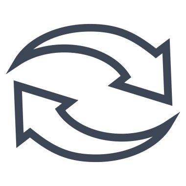 Update okları kontur vektör simgesi