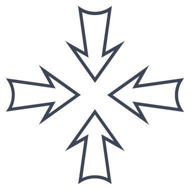 Oklar kontur vektör simge en aza indirmek