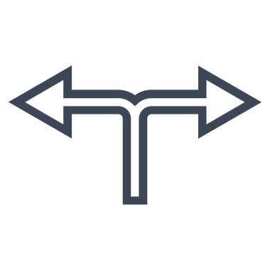 Kavşak yaptı şu kontur vektör simgesi