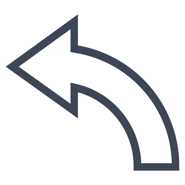Rotate Ccw Stroke Vector Icon — Stock Vector