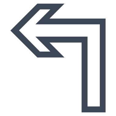 Sol kontur vektör simge açmak