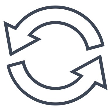 Update okları kontur vektör simgesi