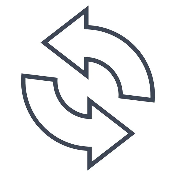 Girar línea delgada Vector icono — Vector de stock