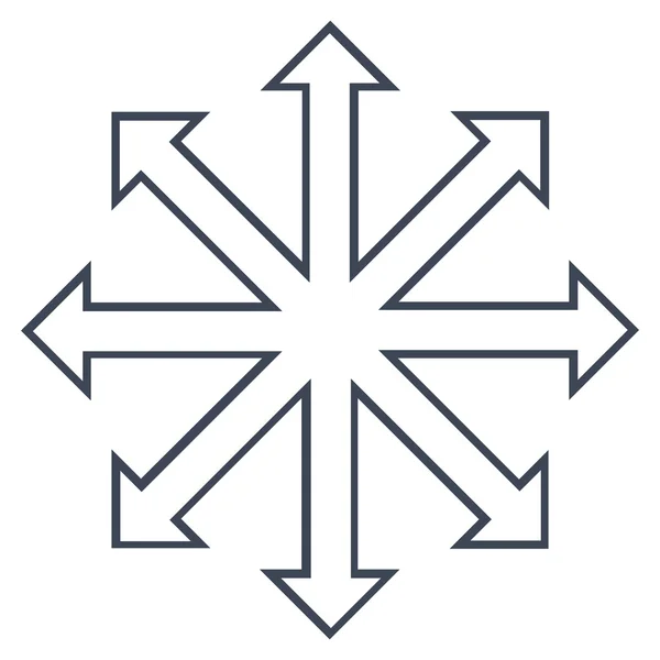 Икона "Векторные стрелы" — стоковый вектор