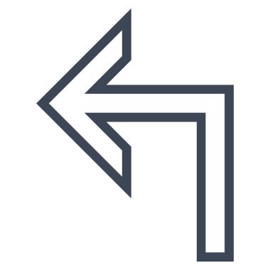 Sol kontur vektör simge açmak