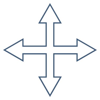 Oklar kontur vektör simge en üst düzeye çıkarmak