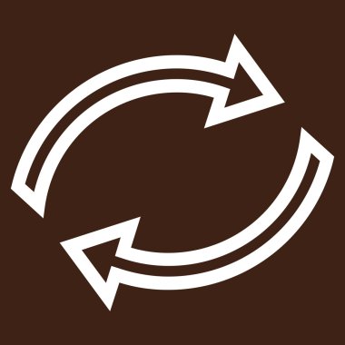 Oklar kontur vektör simge Yenile