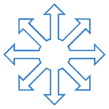 Oklar ince çizgi vektör simgeyi büyütmek