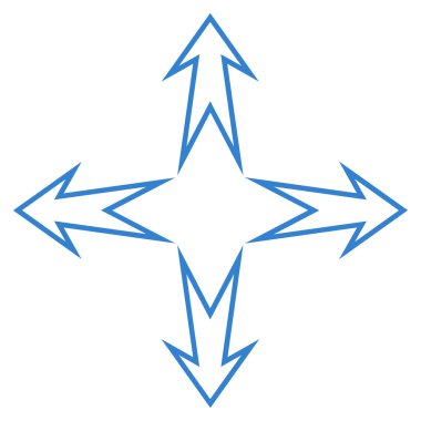 Oklar ince çizgi vektör simgesini genişletin