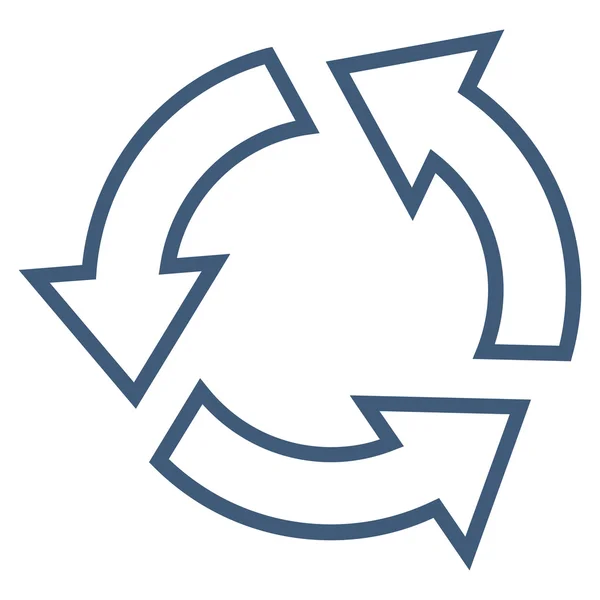 Umrissvektorsymbol recyceln — Stockvektor