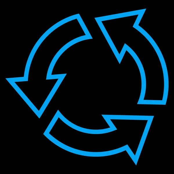 Schlaganfall-Vektorsymbol recyceln — Stockvektor