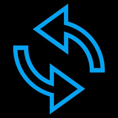 Update okları anahat vektör simgesi