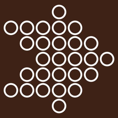 Daire ok şu ince çizgi vektör simgesi