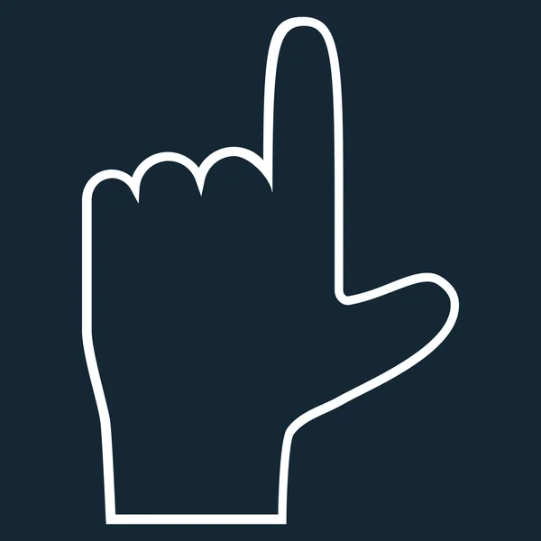 Kéz alakú mutatót fel szerkezeti Vector Icon — Stock Vector