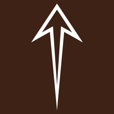 İnce çizgi vektör simge yukarı ok