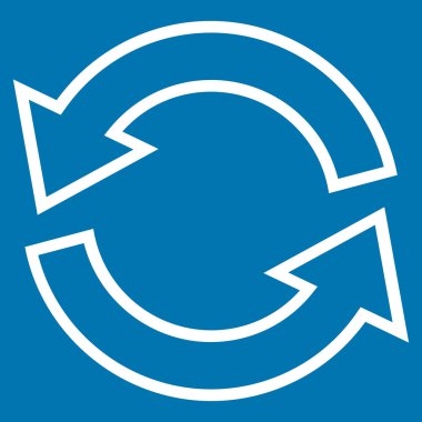 Update okları kontur vektör simgesi