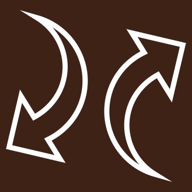 Exchange okları vektör simge kontur