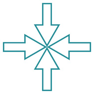 Kompakt okları satırı vektör simgesi ince