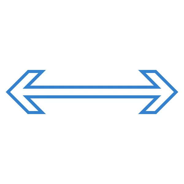 Exchange pijlpictogram horizontale lijn Vector — Stockvector