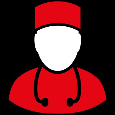 Doktor düz vektör simgesi