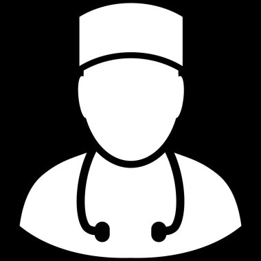 Doktor düz vektör simgesi