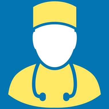 Doktor düz vektör simgesi