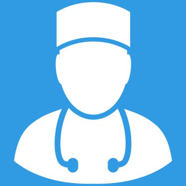 Doktor düz vektör simgesi