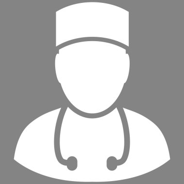 Doktor düz vektör simgesi