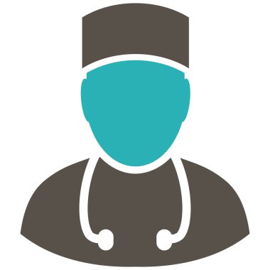 Doktor düz vektör simgesi