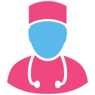 Doktor düz vektör simgesi