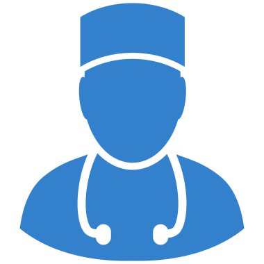 Doktor düz vektör simgesi