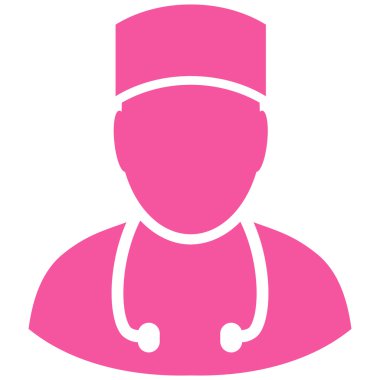 Doktor düz vektör simgesi