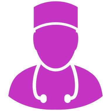 Doktor düz vektör simgesi